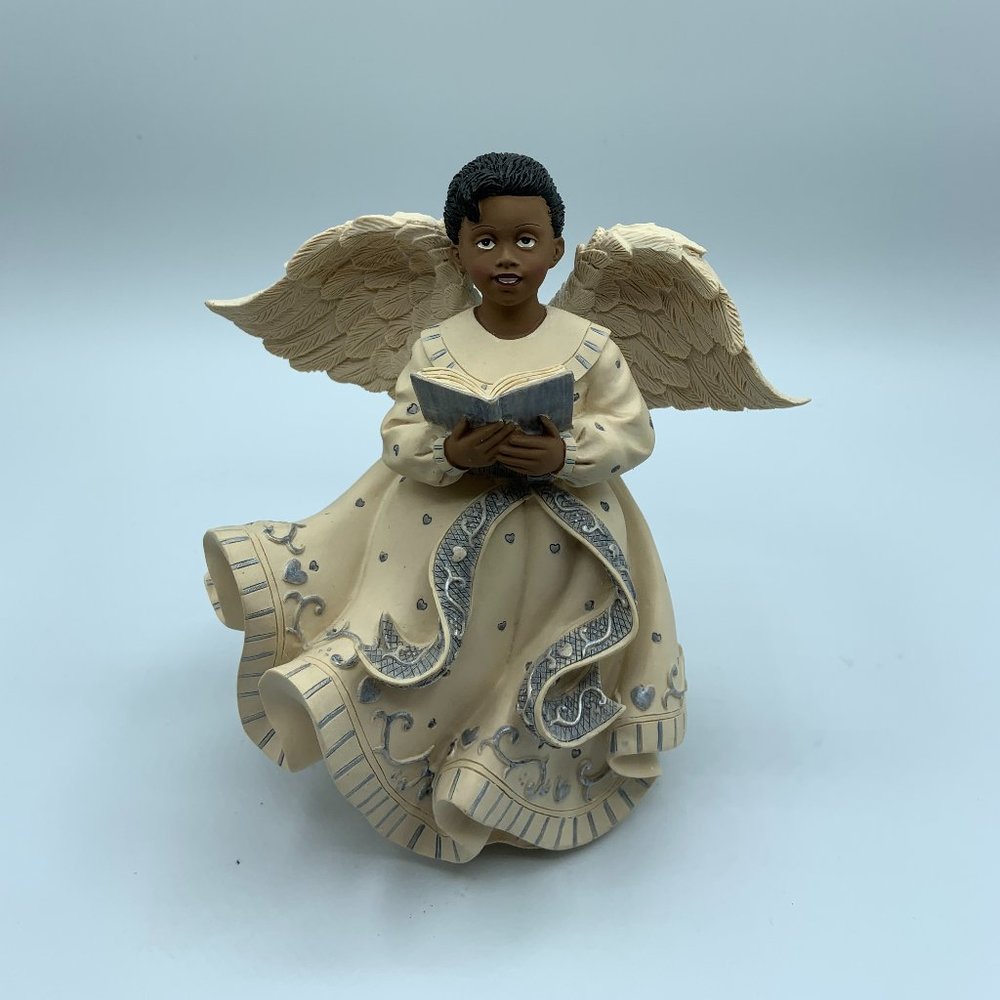 Sarah's Angel - 6" Ebony Angel With Book